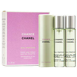 chanel chance eau fraiche twist and spray 3x20ml edt